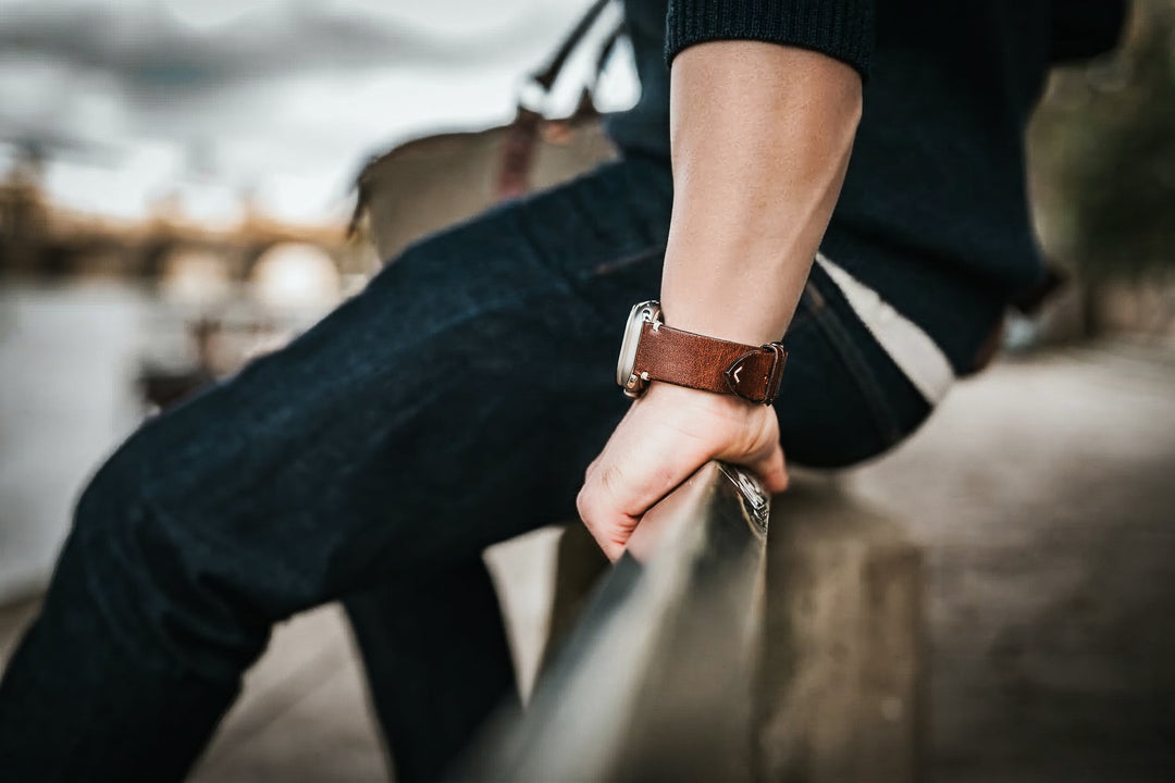 Bracelets cuir Apple Watch taille XL