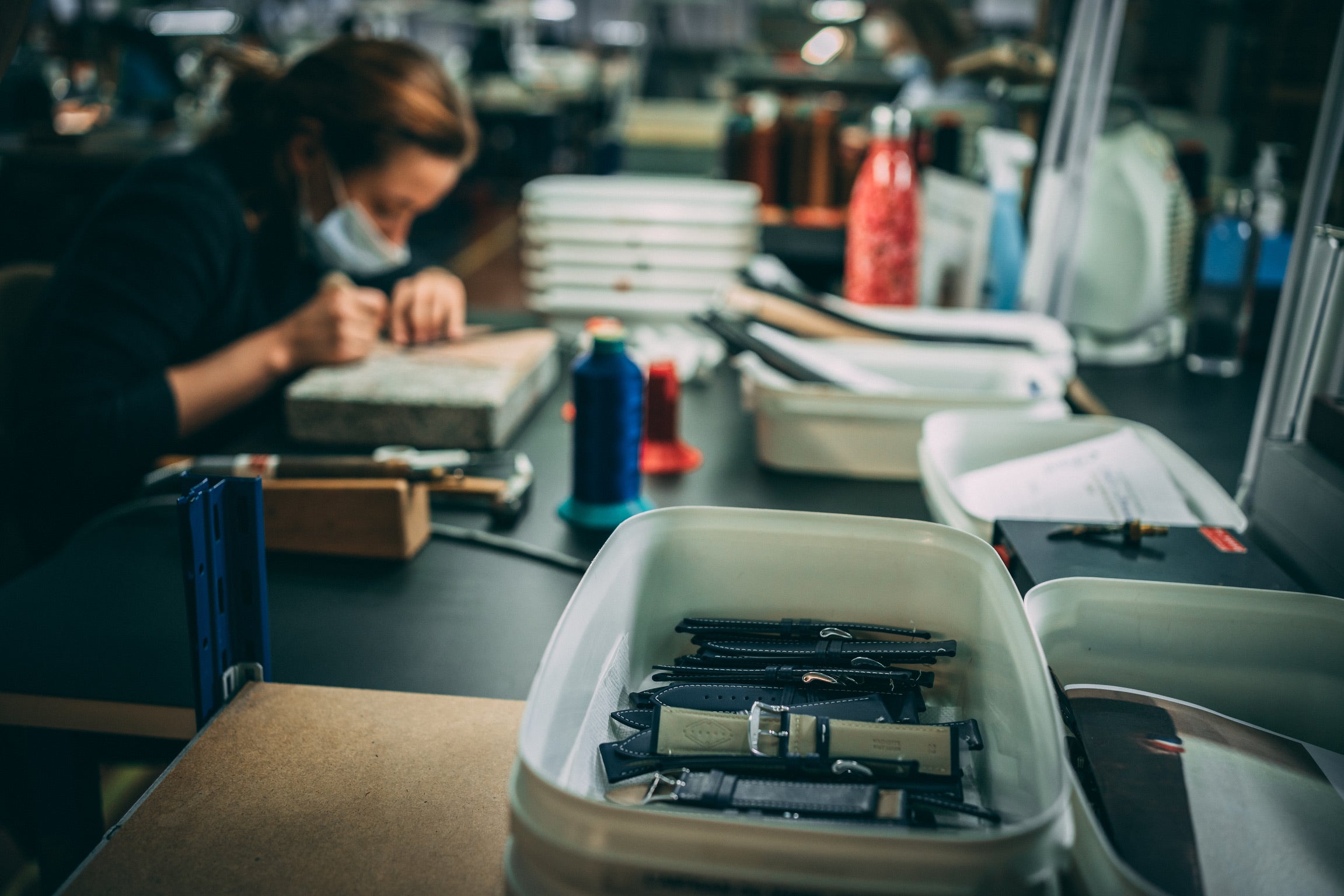 Fabrication bracelet Apple Watch cuir à la main