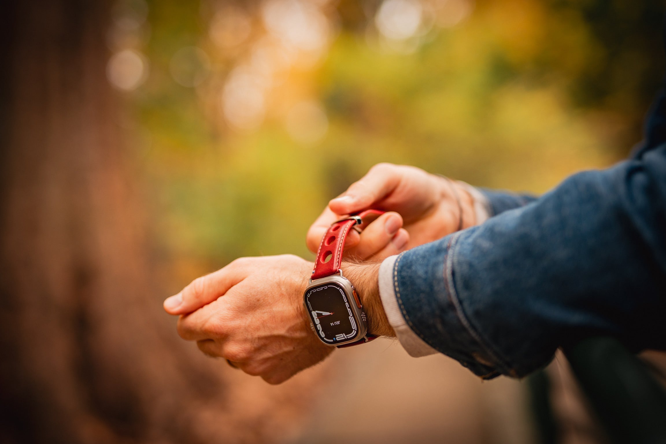Installer boucle déployante Rallye bracelet Apple Watch cuir