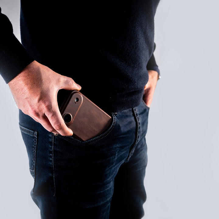 Arsene-Hülle Vollnarbenleder – iPhone 17 Air – Cognac
