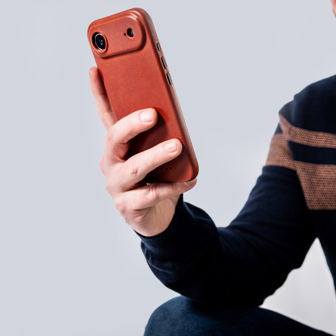 Arsene-Hülle Vollnarbenleder – iPhone 17 Air – Honig
