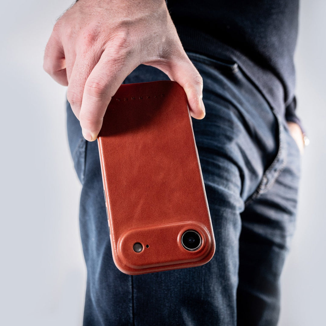 Arsene-Hülle Vollnarbenleder – iPhone 17 Air – Honig
