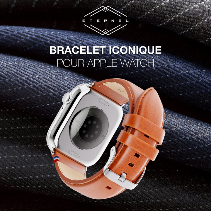 Richelieu - Bracelet Apple Watch Cognac 46 / 49 mm