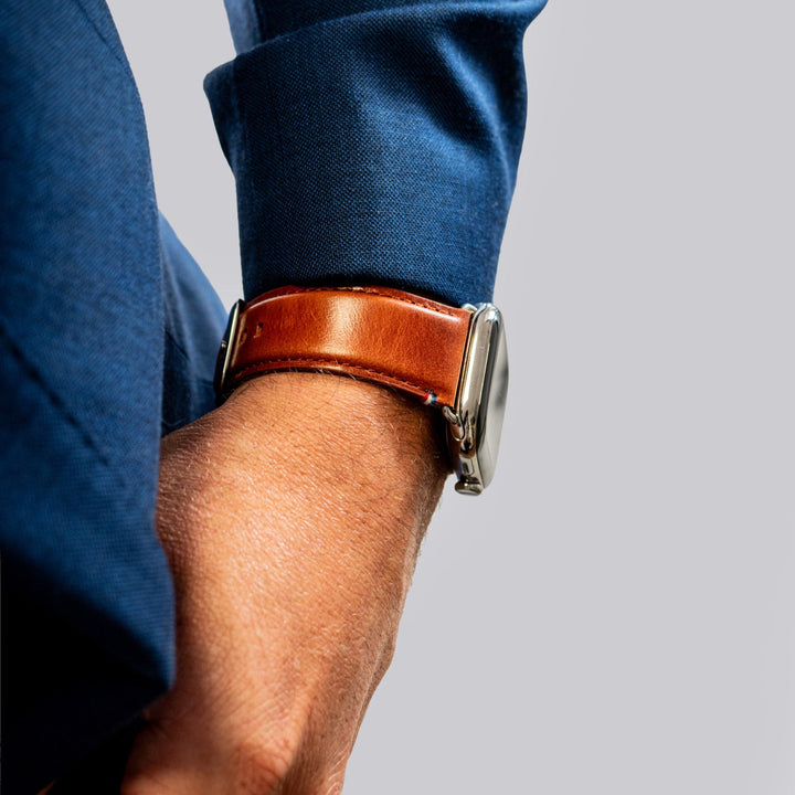 Richelieu - Bracelet Apple Watch Cognac 46 / 49 mm