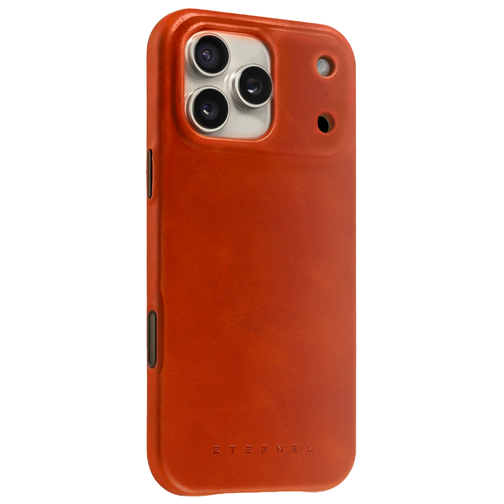 Précommande - Coque Arsene cuir pleine fleur - iPhone 17 Pro Max - Miel