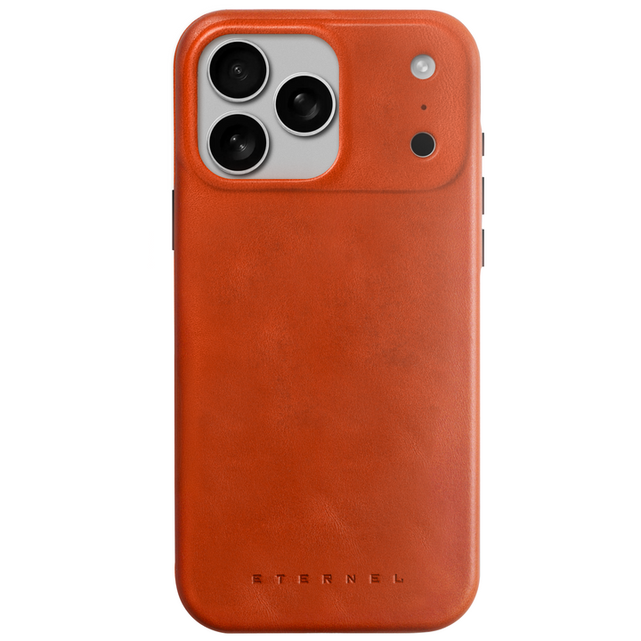Précommande - Coque Arsene cuir pleine fleur - iPhone 17 Pro Max - Miel