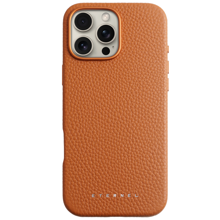 Coque Elise cuir grainé - iPhone 16 Pro Max - Gold