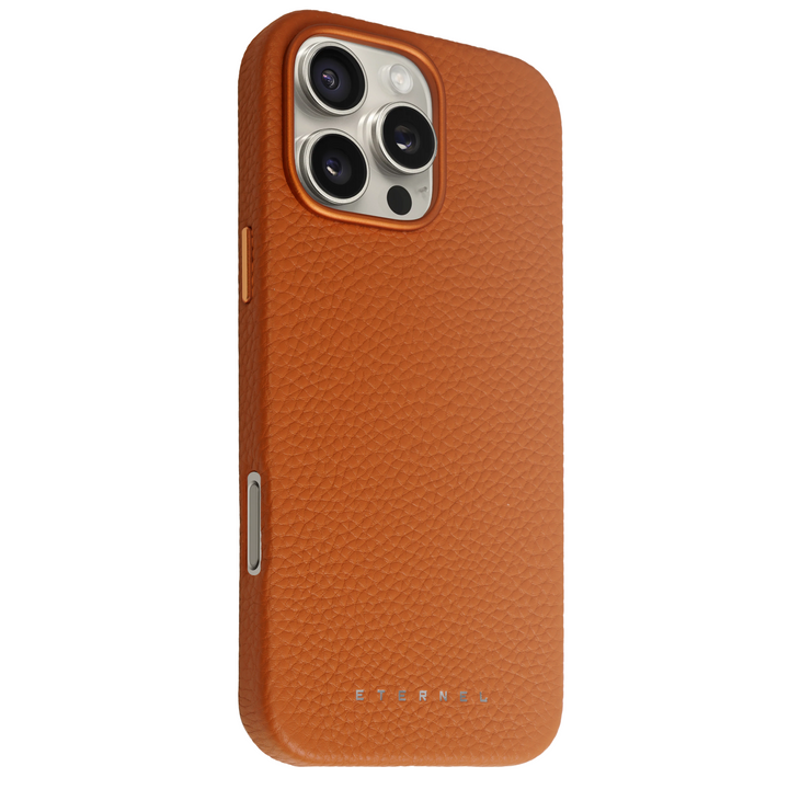 Coque Elise cuir grainé - iPhone 16 Pro Max - Gold