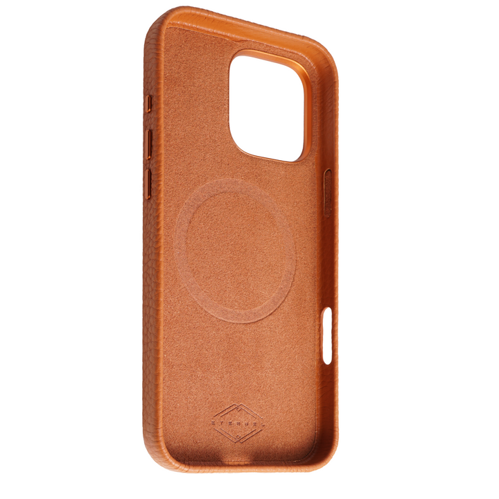 Coque Elise cuir grainé - iPhone 16 Pro Max - Gold