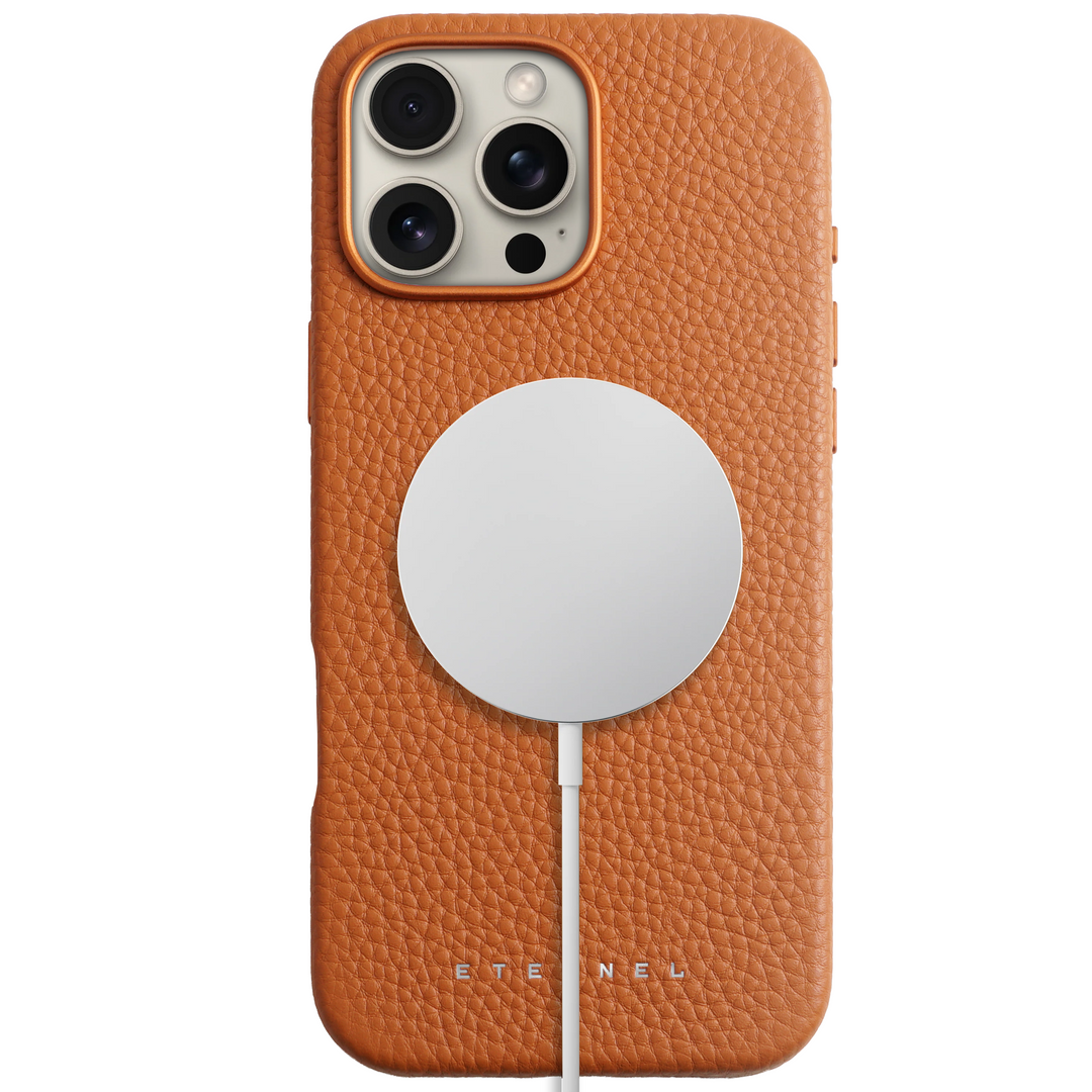 Coque Elise cuir grainé - iPhone 16 Pro Max - Gold