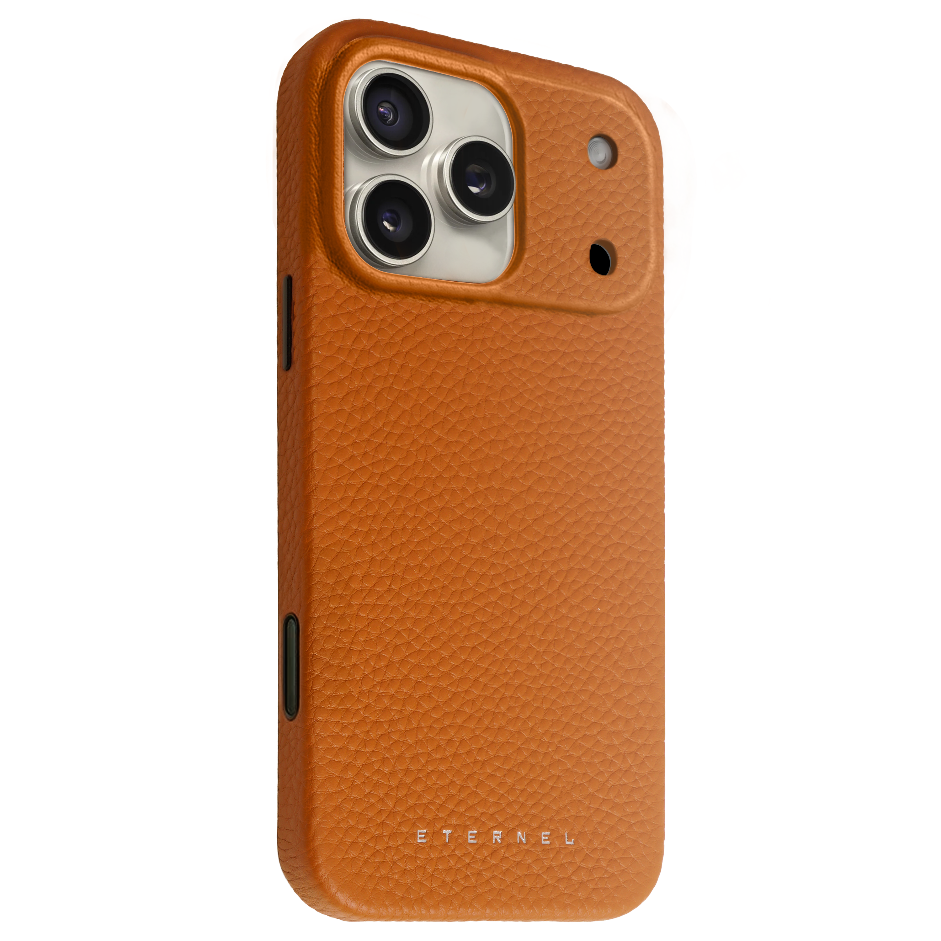 Elise Hülle genarbtes Leder – iPhone 17 Pro – Gold