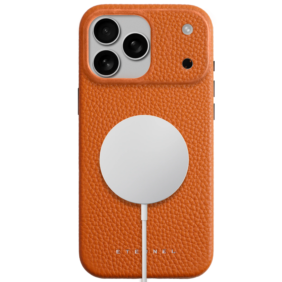 Précommande - Coque Elise cuir grainé - iPhone 17 Pro - Gold