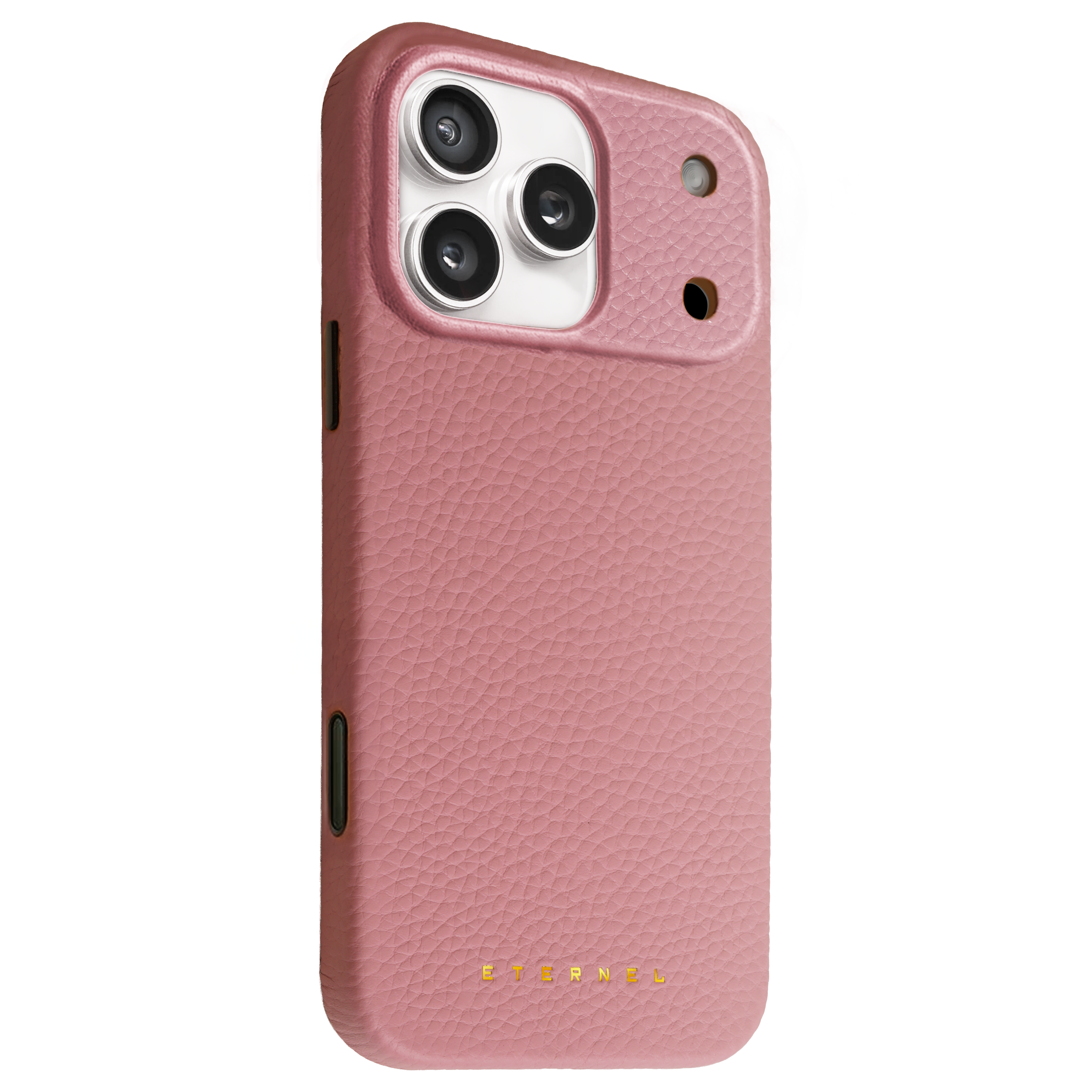 Elise Grained Leather Case – iPhone 17 Pro – Pink - ETERNEL