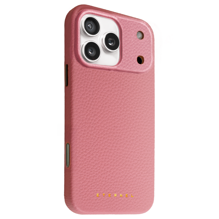 Précommande - Coque Elise cuir grainé - iPhone 17 Pro Max - Rose