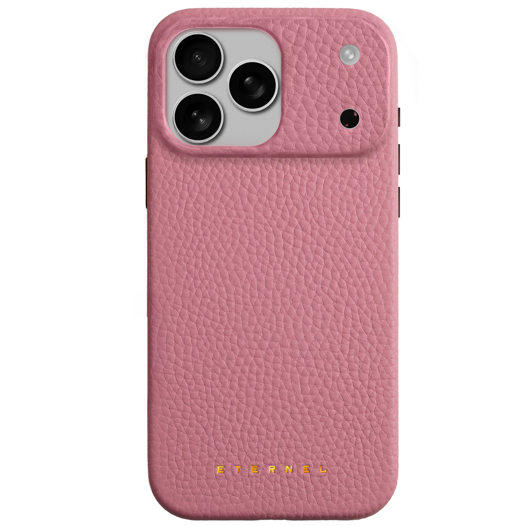 Précommande - Coque Elise cuir grainé - iPhone 17 Pro Max - Rose