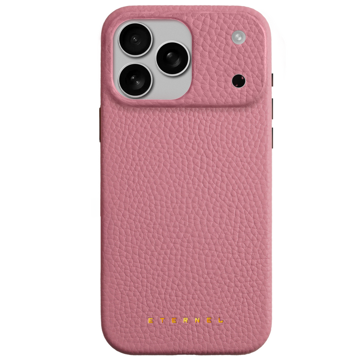 Précommande - Coque Elise cuir grainé - iPhone 17 Pro Max - Rose