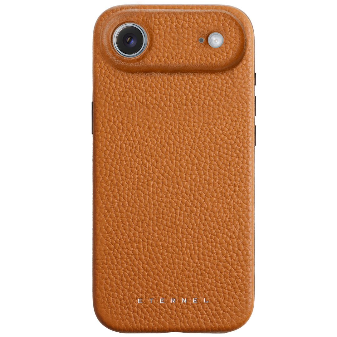 Elise Grained Leather Case – iPhone 17 Air – Gold