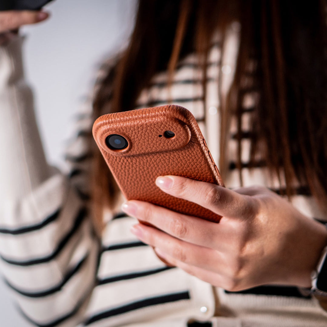 Coque Elise cuir grainé - iPhone 17 Air - Gold