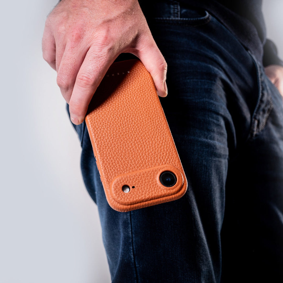 Coque Elise cuir grainé - iPhone 17 Air - Gold