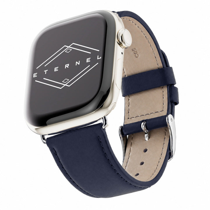 Holi Apple Watch - Marineblaues Kalbslederarmband 46 / 49 mm