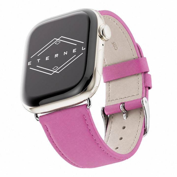 Holi Apple Watch - Bracelet cuir de vachette Rose 44mm 45mm 46mm 49mm