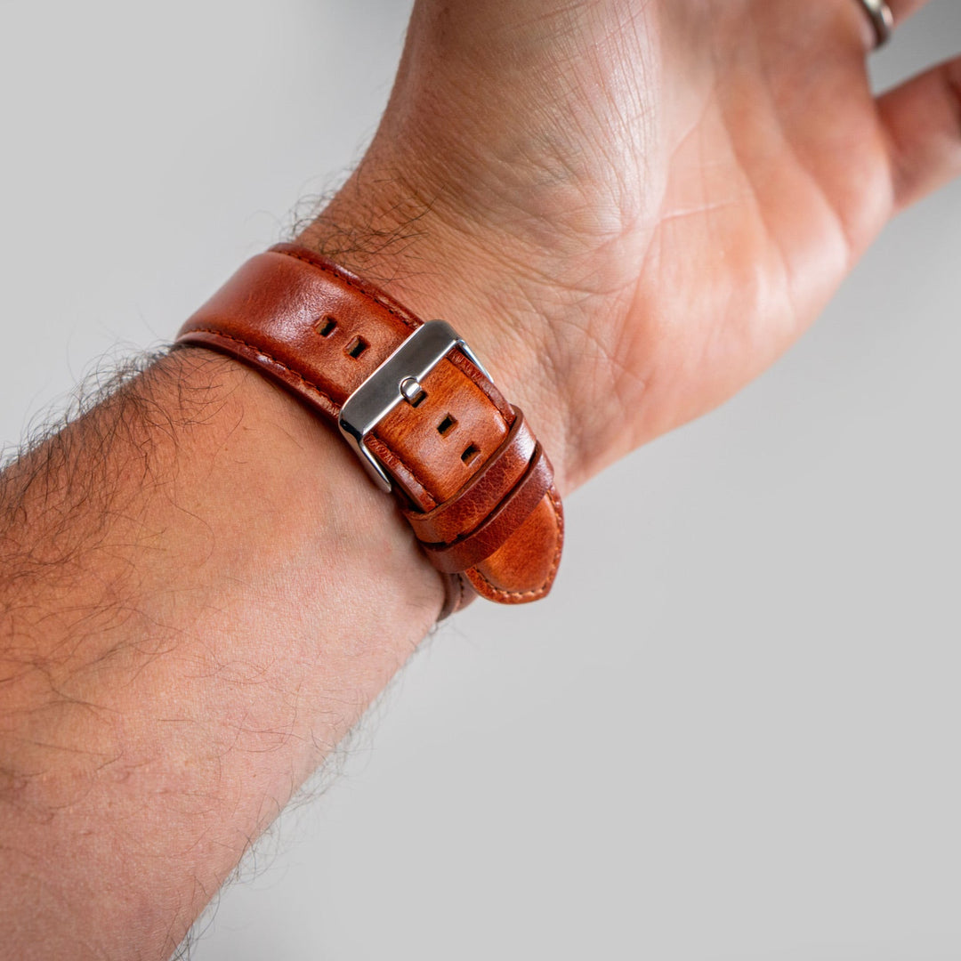 Richelieu - Bracelet Apple Watch Cognac 46 / 49 mm